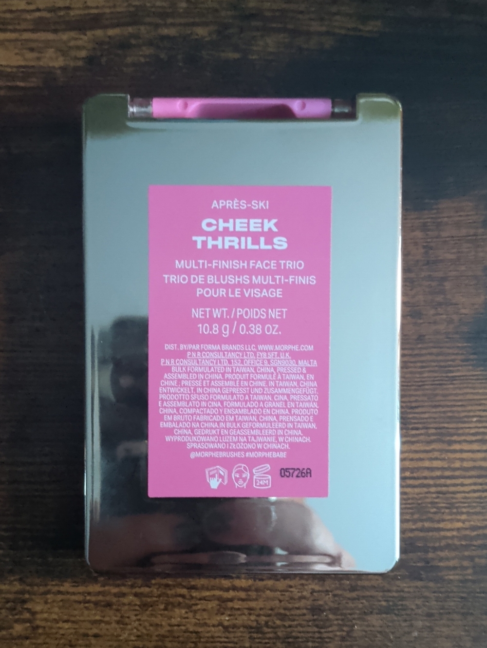 Morphe Cheek Thrills Cool Pink Blush Highlighter Palette Apres Ski